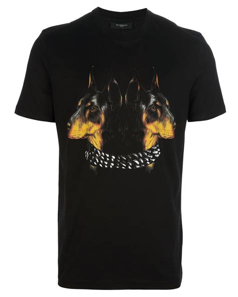 givenchy doberman t|givenchy t shirts black and white.